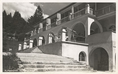 Wohl eine der ersten Postkarten vom Reintalerhof nach dem Krieg - Verschickt am 27. 7. 1950