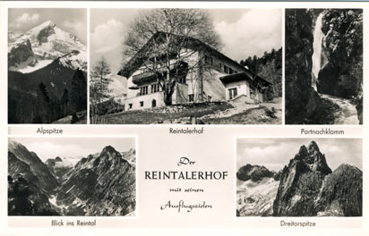 Und ein weiteres Motiv. Der Reintalerhof diesmal mit den umgebenden Sehenswürdigkeiten angereichert.