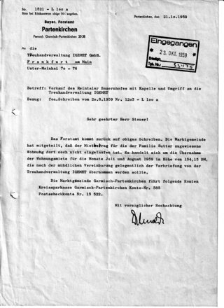 Der Reintalerhof um 1963