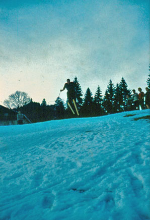 Die Skifahrer am Reintalerhof