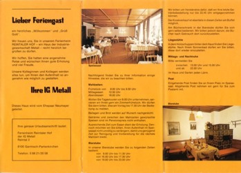 Die zweite Seite des Prospekts zum Reintaler HO