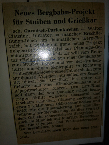 Ein neues Skigebiet soll entstehen. Start und Parkplätze am Reintalerhof