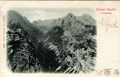 Blick ins hintere Rainthal vom Schachen