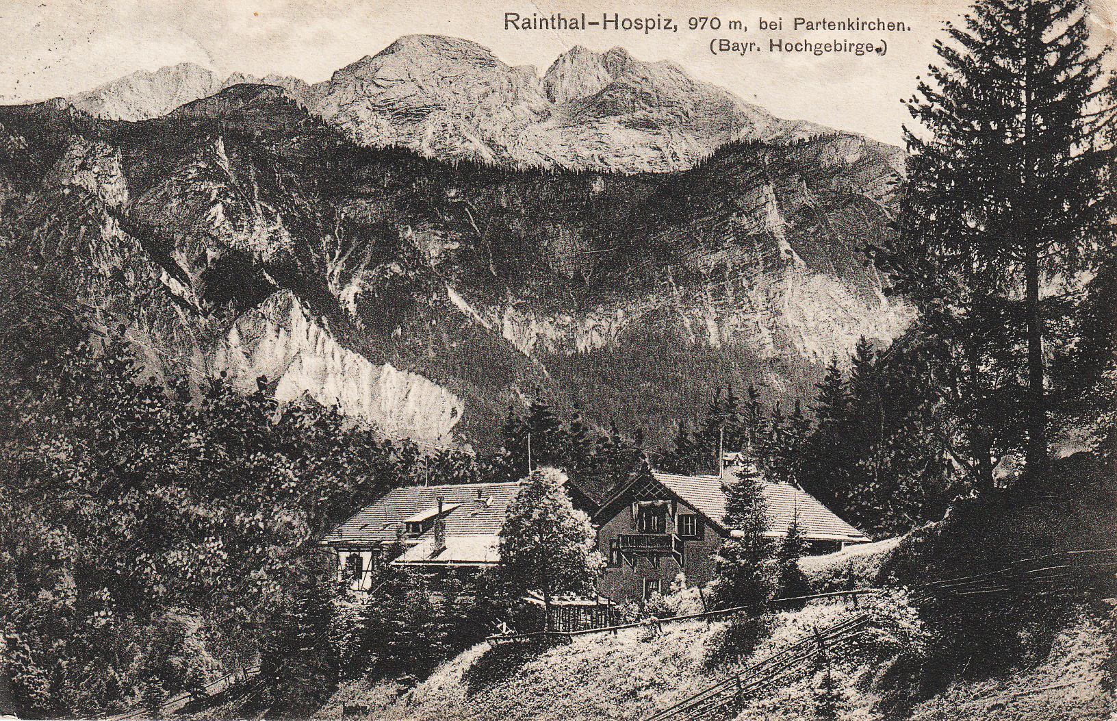 Das Rainthal-Hospiz um 1913