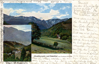 Blick ins Rainthal vom Forsthaus Graseck