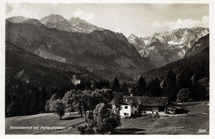 Der Raintalerhof um 1934 - Der Bauernhof