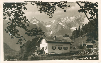 Die Partnachalm auf dem Weg zum Reintalerhof