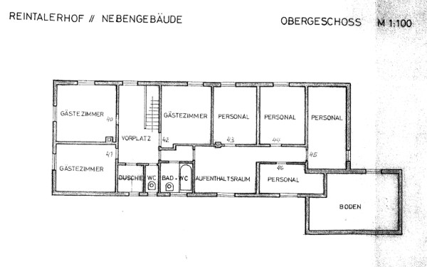 Reintaler Hof - Nebengebäude Obergeschoss