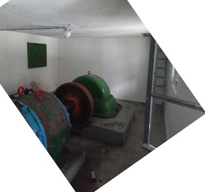 Das E-Werk des Reintalerhofs im Februar 2020